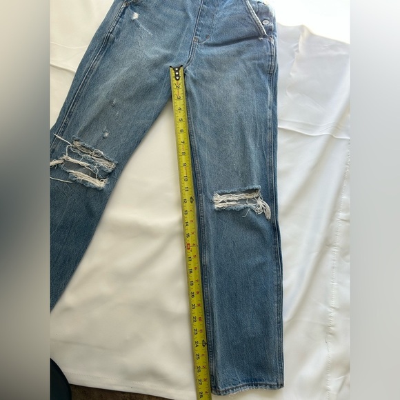 Abercrombie & Fitch Distressed Denim Overalls XXS - Picture 9 of 10